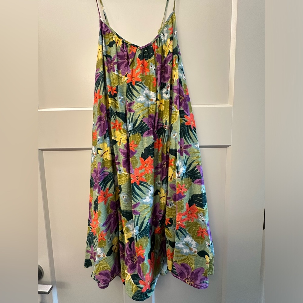 Lush green combo dress Sz medium